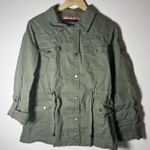 Madden Army Green Military Style Jacket Size medium